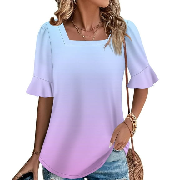 Pohista Womens Tops Summer Cropped Tshirts Shirts for Women Plus Size Cotton Blouses for Women Summer Short Sleeve Blouses for Women Button down my orders