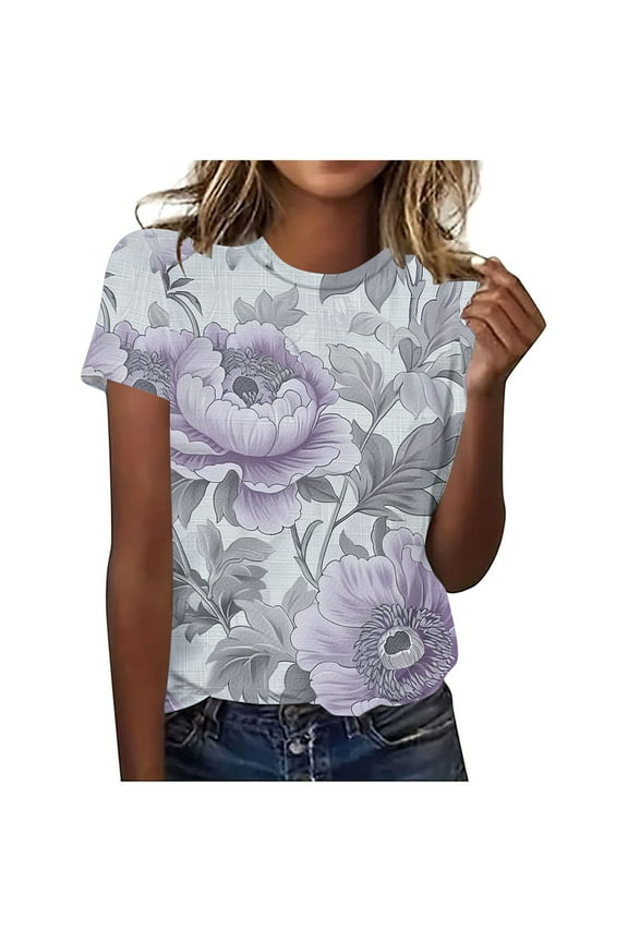 Womens Tops Summer Dressy Casual Shirts for Women Plus Size Women's Tops, Tees & Blouses Short Sleeve Tunic Tops for Women Loose Fit order again my orders