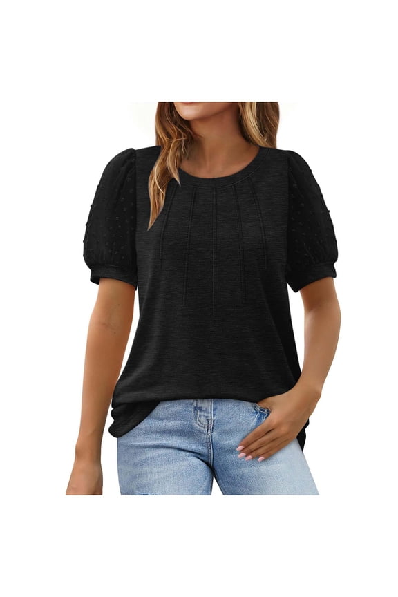 Womens Tops Trendy Shirts for Women Womens Blouses Dressy Casual Cotton Ribbed Short Sleeve Tops for Women Loose Fit my recent orders