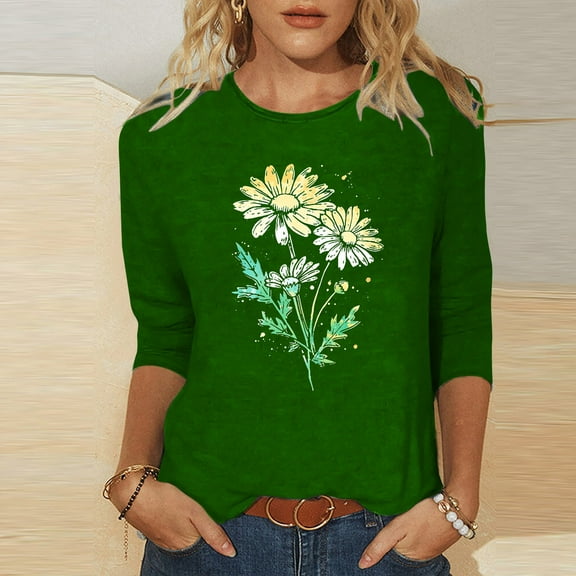 Pohista Womens Tops Womens Shirts Cotton Summer Blouses for Women Business Casual Women 3/4 Sleeve Tops Plus Size my items in cart