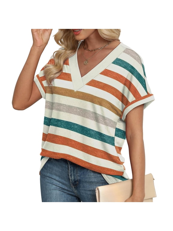 Womens Work Tops Fitted Tshirts Shirts for Women Graphic T-Shirts Lightweight Tops & Blouses Womens Dressy Short Sleeve Workout Tops for Women Fitted orders to be delivered