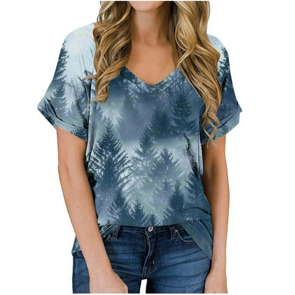 Pohista Womens Work Tops with Sleeves Womens Tshirts Graphic Women's Tops, Tees & Blouses Cotton Short Sleeve Tunic Tops for Women Plus Size my saved for later items