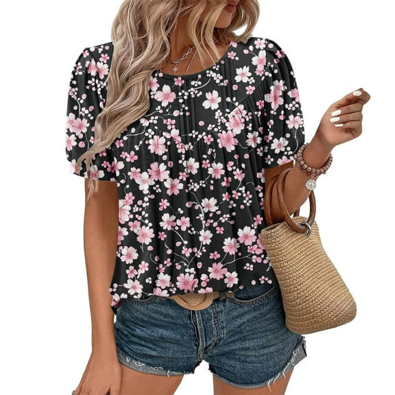 Pohista Womens Work Tops with Sleeves Jersey Shirts for Women Women Blouses Womens Casual Tops Short Sleeve my items