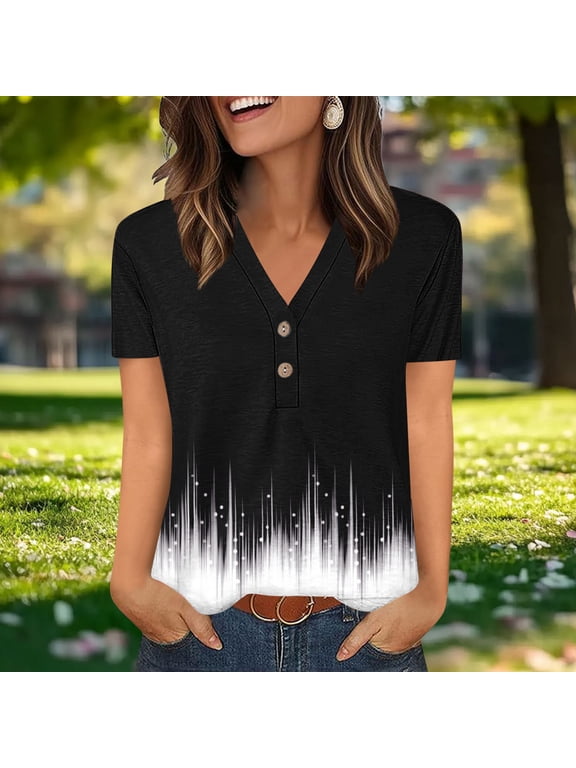 Womens Work Tops with Sleeves Women Shirts Casual Women Blouses for Seniors Womens Summer Tops Short Sleeve Cotton my recent orders