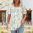 thumbnail image 1 of Pohista Work Tops for Women V Neck T Shirts for Women Fitted Summer Blouses for Women 2025 Dressy Womens Short Sleeve Shirts Cotton my saved for later items, 1 of 5