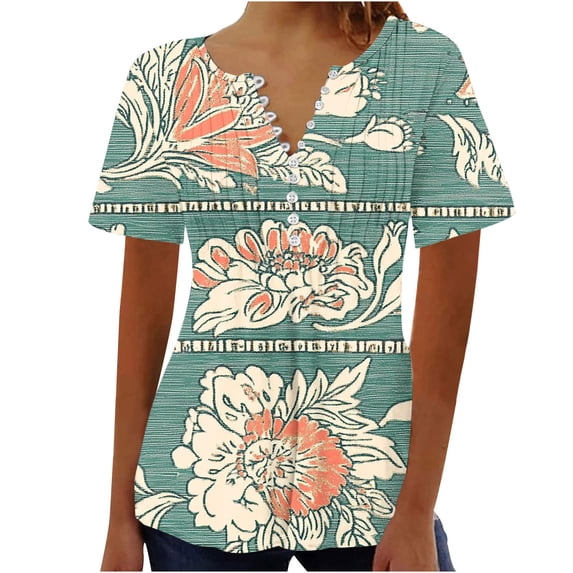 Work Tops for Women Trendy V Neck T Shirts Womens Blouses Women's Short Sleeve Tops
