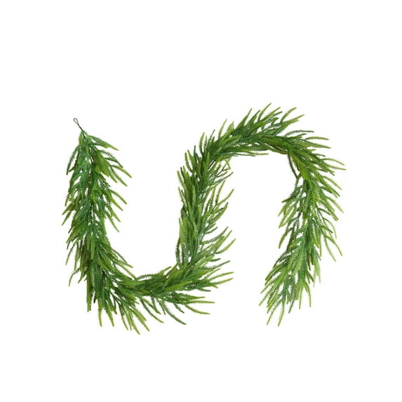 PuSpu 106in Christmas Simulation Needle Soft Glue Needle - Artificial Plastic Greenery for Indoor Outdoor Home Decor - Holiday Seasonal Green Decoration