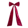 thumbnail image 1 of PuSpu 117cm Extra Large Red Bow Christmas Tree Topper Red Ribbon Satin Bow With Long Streamers For Home Holiday Decoration Red 120cm, 1 of 7