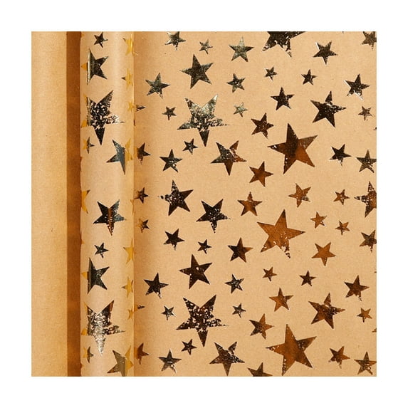 PuSpu 118x17inches Christmas Wrapping Paper Roll Christmas Gift Decoration Paper Vintage Kraft Paper Wrapping Paper Suitable For Holiday Gift Wrapping