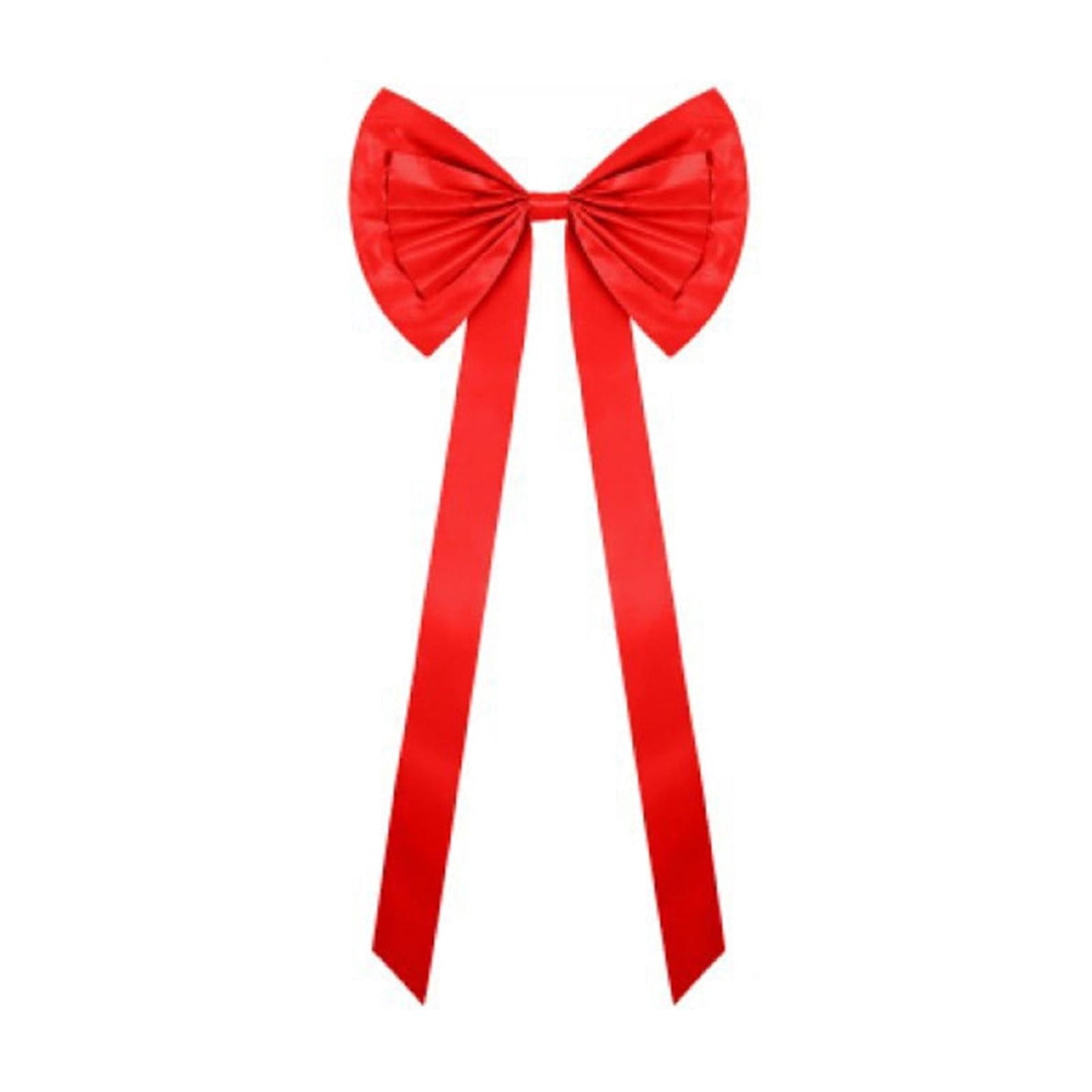 PuSpu 180cm Extra Large Red Bow Christmas Tree Topper Red Ribbon Satin ...
