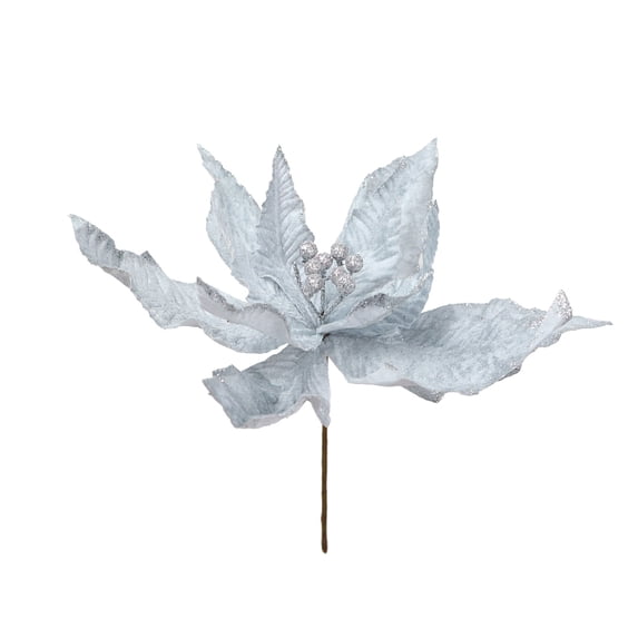 PuSpu 1Pcs Christmas Tree Decoration Simulation Flower - Cloth Material Simulation Flower - Wedding/Party/Hall Scene Decoration - Holiday Gift Christmas Tree Ornaments