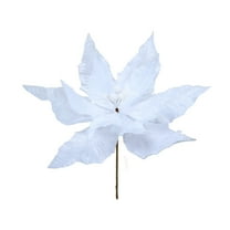 PuSpu 1Pcs Christmas Tree Decoration Simulation Flower - Cloth Material Simulation Flower - Wedding/Party/Hall Scene Decoration - Holiday Gift Christmas Tree Ornaments