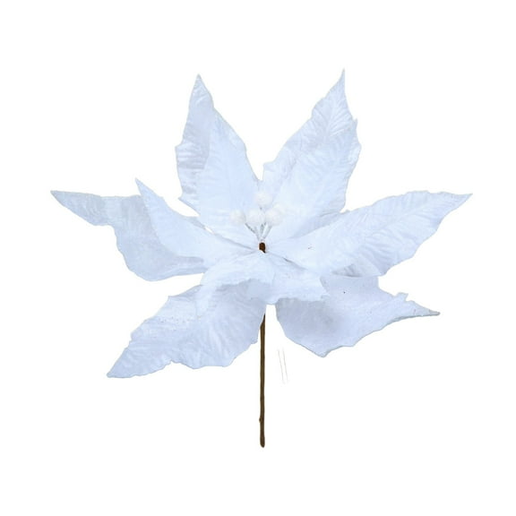 PuSpu 1Pcs Christmas Tree Decoration Simulation Flower - Cloth Material Simulation Flower - Wedding/Party/Hall Scene Decoration - Holiday Gift Christmas Tree Ornaments