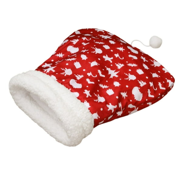 PuSpu Cats Beds Cats Tent Dogs Beds Semi Enclosed Cats Cave Bed With A Plusher Balls Soft Comfortable Covered Cats Bed With A Washable Detachable Mat Pet Products Home Indoor Ornament