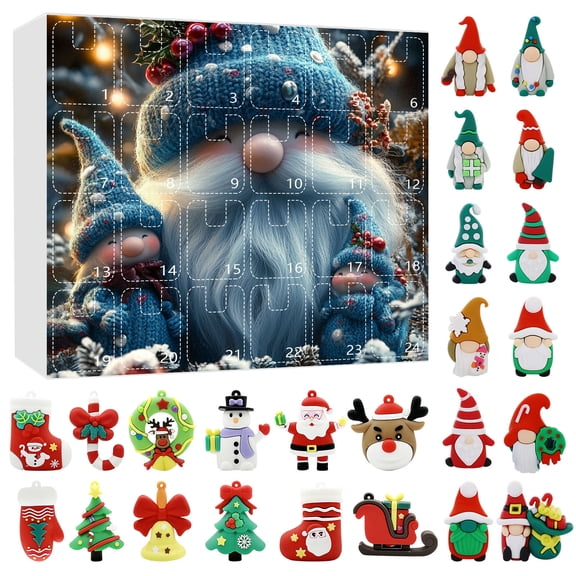 PuSpu Christmas Advent Calendar Countdown To Christmas Advent Calendar Countdown To 24 Days Christmas Christmas Tree Flat Ornament