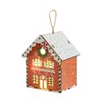 thumbnail image 1 of PuSpu Christmas Cabin Ornament 3D LED Wooden Pendant 9x7.5x6 cm Multicolor 1Pcs Hanging Home Tree Fireplace Window Holiday Ambiance Decor Light, 1 of 6