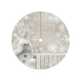thumbnail image 1 of PuSpu Christmas Celebration Supplies Christmas Snowflake Tree Skirt Holiday Decorations And Accessories Short Pile Printed Christmas Tree Skirt Christmas Indoor/Outdoor Decoration, 1 of 6