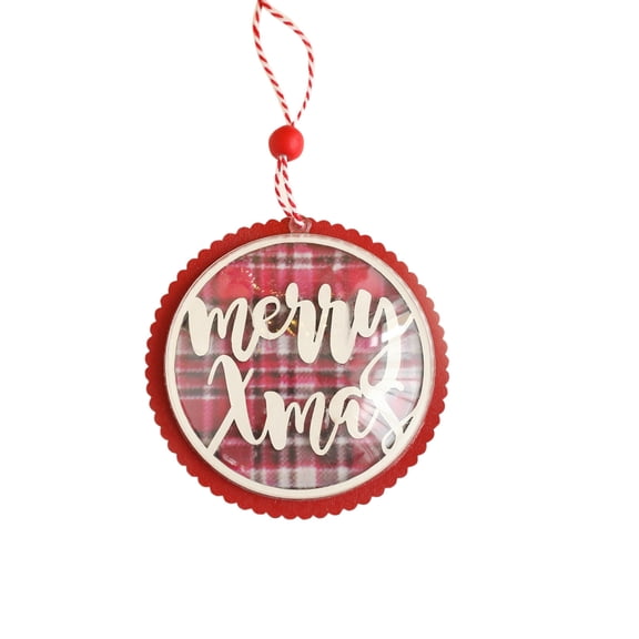 PuSpu Christmas Celebration Supplies Wooden Colorful Half Spheres Ornament For Christmas Tree Decoration Christmas Scene Setup Christmas Indoor/Outdoor Decoration