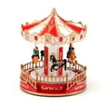 thumbnail image 1 of PuSpu Christmas Desktop Ornaments Christmas Glowing Music Carousel Christmas Ornaments Decoration Supplies, 1 of 10