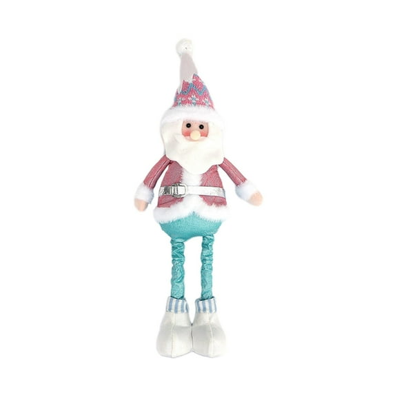 PuSpu Christmas Doll Santa Snowman 41cm Cloth Window Display Extending Legs Soft Candy Decor Gift 227g