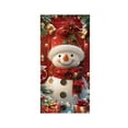thumbnail image 1 of PuSpu Christmas Door Banner 90x180cm 1pc Polyester Multicolor Santa Snowman Porch Decor Indoor Outdoor Wall Hanging Backdrop Holiday Party Scene Setter Decorative Door Cover, 1 of 6
