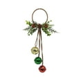 thumbnail image 1 of PuSpu Christmas Door Colorful Metal Hanging Ornament With Festive Bow For Holiday Wall Decoration Front Porch Or Home Entryway Christmas Tree Ornaments, 1 of 7