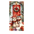 thumbnail image 1 of PuSpu Christmas Door Curtain 185x90cm 1pc Red Polyester Reindeer Snowflake Print Holiday Entrance Decor Durable Washable Reusable Festive Panel for Home Store Front Porch Party Decoration, 1 of 6