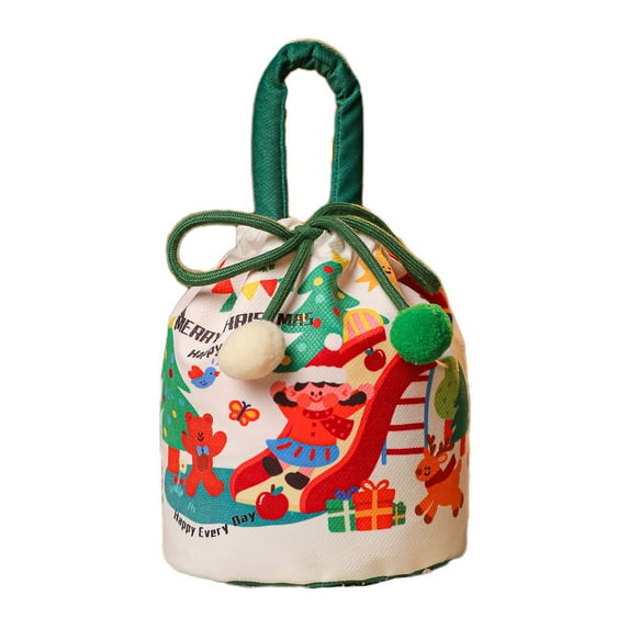 PuSpu Christmas Eve A-pple Packaging Bag A-pple Gift Bag Handheld Candy Bag