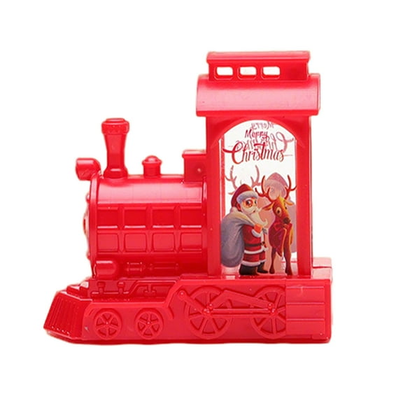 PuSpu Christmas Locomotive Candle Lights Window Display Supplies Small Ornaments Gifts Christmas Decorations Christmas Ornaments