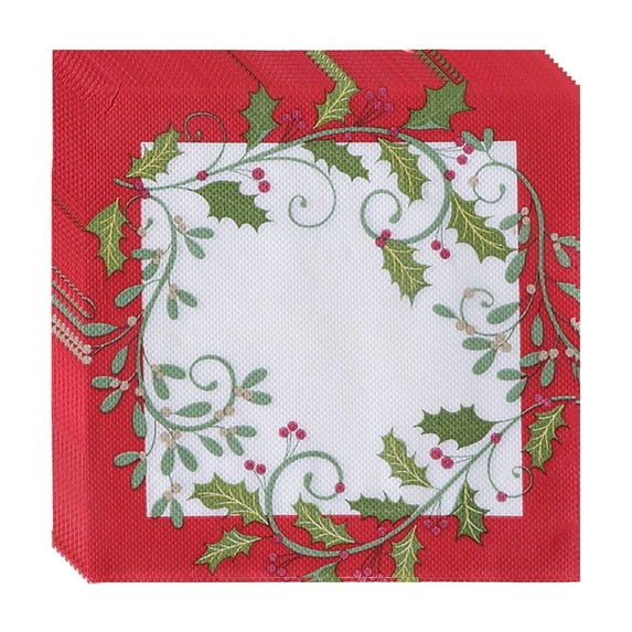 PuSpu Christmas Paper Napkins Disposable Painted Napkins Festive Decorative Paper Napkins Suitable For Christmas Table Decorations Birthdays Party Supplies Christmas Ornaments
