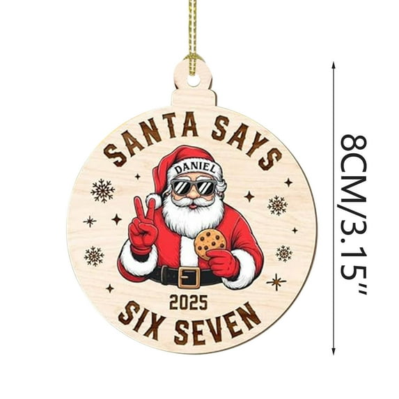 PuSpu Christmas Six And Sevens Theme Series Decorative Hanging Ornaments Christmas Indoor Decoration