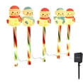 thumbnail image 1 of PuSpu Christmas Solar Ground Lights 41cm Red Blue Plastic IP44 Waterproof Pathway Lawn Stake Decor for Winter Holiday Outdoor Ambiance Lighting, 1 of 6