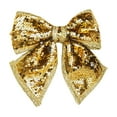 thumbnail image 1 of PuSpu Christmas Tree Decoration Christmas Sequined Bow Glitter Bow Ties Christmas Tree Accessories Wreath Decoration Door And Window Hangings Party Decorations, 1 of 6