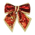 thumbnail image 1 of PuSpu Christmas Tree Decoration Christmas Sequined Bow Glitter Bow Ties Christmas Tree Accessories Wreath Decoration Door And Window Hangings Party Decorations, 1 of 6