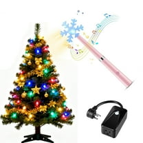 PuSpu Christmas Wand Tree-shaped Light Controller Red And White Striped Star Glowing Christmas Decoration Christmas Tree Light Control Wand Christmas Decoration Indoors