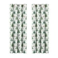 thumbnail image 1 of PuSpu Christmas Window Curtain Set - 2pcs Exquisite Festive Drapery for Home Decor (70x1400cm), 1 of 6