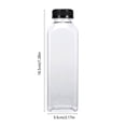 thumbnail image 1 of PuSpu Clear 18.5x5.5x5.5 cm 1-Pack Plastic Reusable Beverage Bottle with Lid Food-Grade Odorless Shatterproof for Water Tea Milk Juice Fridge Storage, 1 of 6