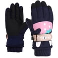 thumbnail image 1 of PuSpu Girls and Boys's Gloves Outdoor Windproof Thick Lanyard Pupils Gloves, 1 of 9