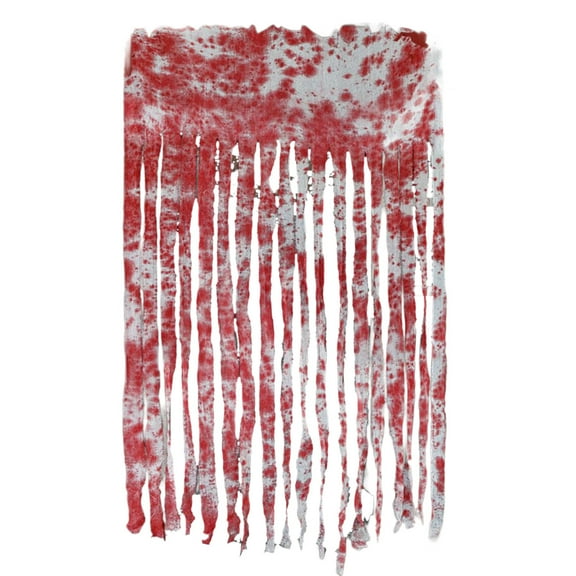 PuSpu Halloween Decor Halloween Decor Curtain Bloodstained Curtain Door Curtain Window With Stained Handprint Gauze Prop Halloween Indoor Outdoor Decor
