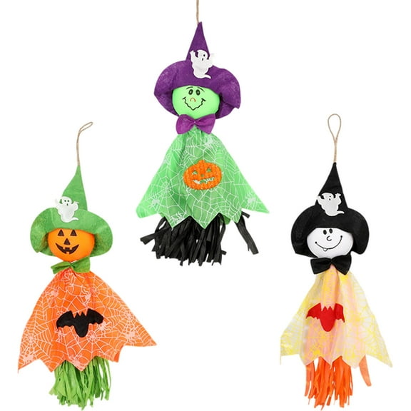 PuSpu Halloween Decor Halloween Hanging Bar Layout Ghost Festival Dress Up Props Pumpkin Witch Party Door Sign Door Hanging Halloween Indoor Outdoor Decor