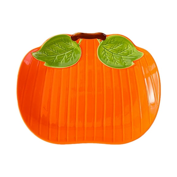 PuSpu Halloween Decoration Unique Halloween Ceramic Pumpkin Tableware Milk Oatmeal Breakfast Tableware Holiday Gift Tableware Halloween Indoor Outdoor Decor
