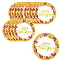 PuSpu Home Decor Maple Leaf Pumpkin Party Tableware Paper Plates Thanksgiving Party Tableware Supplies Tableware Set Household Products