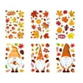 thumbnail image 1 of PuSpu Home Decor Thanksgiving Maple Leaf Sticker Window Glass Sticker Turkey Decorative Window Sticker Household Products, 1 of 6