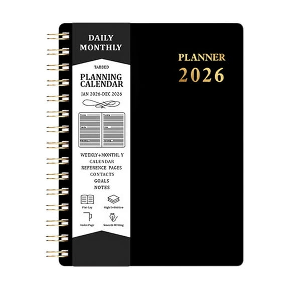 PuSpu Home Decoration 2026 Coil Schedule Book 2026 Plan Home Indoor Ornament