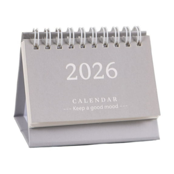 PuSpu Home Decoration 2026 Mini Calendar Desktop Notebook Decoration Cute Fresh English Version Calendar Holiday Products