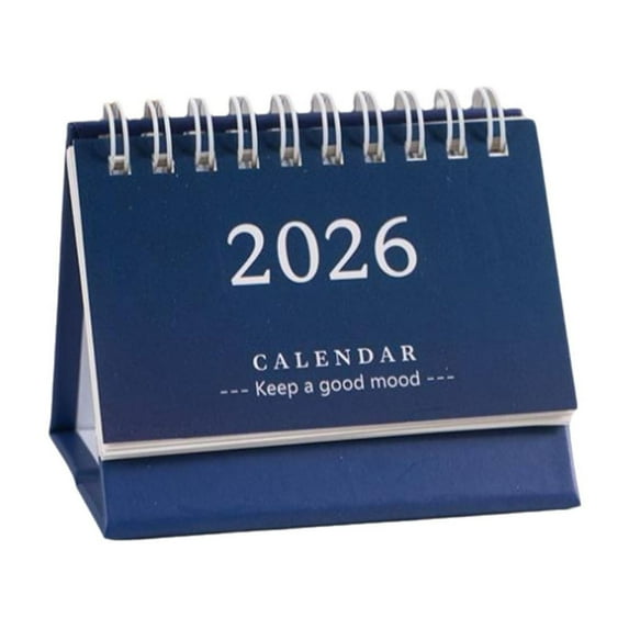 PuSpu Home Decoration 2026 Mini Calendar Desktop Notebook Decoration Cute Fresh English Version Calendar Holiday Products
