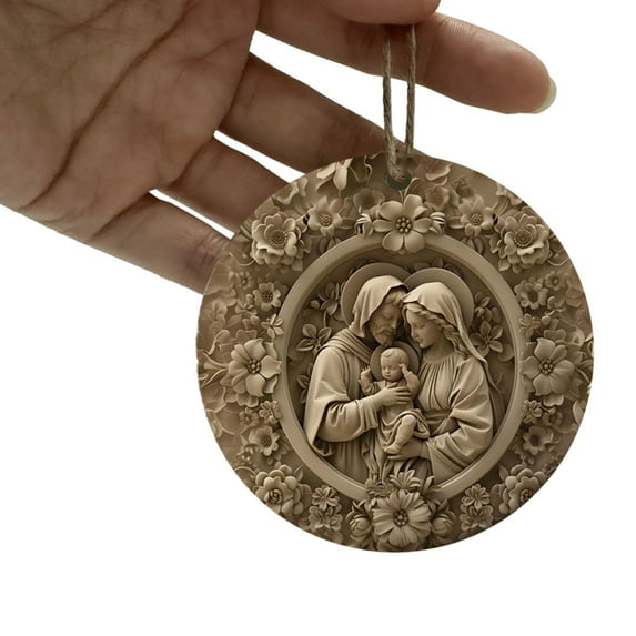 PuSpu Home Decoration Christmas Holiday Ambiance Nativity Decorative Hanging Decoration 2D Hanging Decoration Holiday Products