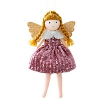 PuSpu Home Decoration Christmas Pendant Christmas Tree Girl Doll Small Doll Decoration Holiday Products