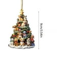thumbnail image 1 of PuSpu Home Decoration Christmas Tree Car Pendant Christmas Acrylic Decoration Decorations Holiday Products, 1 of 2