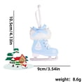 thumbnail image 1 of PuSpu Home Decoration Christmas Wooden Bow Velvet Skates Tree Ornaments Holiday Products, 1 of 6